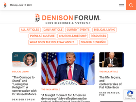 'denisonforum.org' screenshot