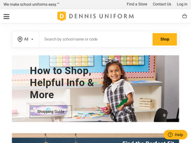 'dennisuniform.com' screenshot