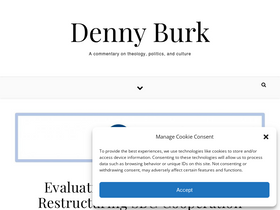 'dennyburk.com' screenshot