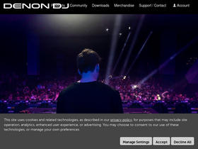 'denondj.com' screenshot