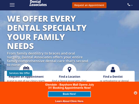 'dentalassociates.com' screenshot
