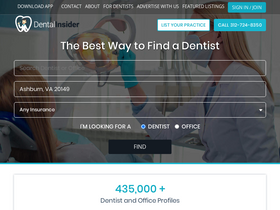'dentalinsider.com' screenshot