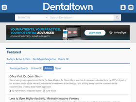 'dentaltown.com' screenshot