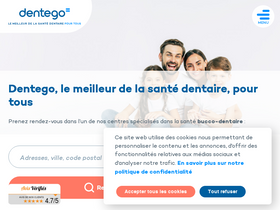 'dentego.fr' screenshot