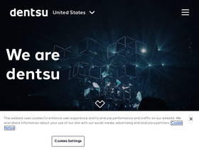 'dentsu.com' screenshot