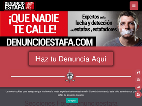 'denuncioestafa.com' screenshot