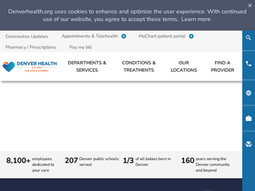 'denverhealth.org' screenshot