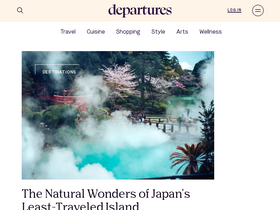 'departures.com' screenshot