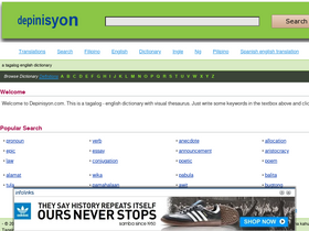 'depinisyon.com' screenshot