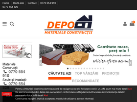 'depo-materiale-constructii.ro' screenshot