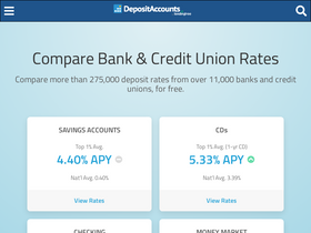 'depositaccounts.com' screenshot
