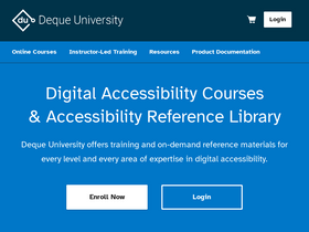 'dequeuniversity.com' screenshot