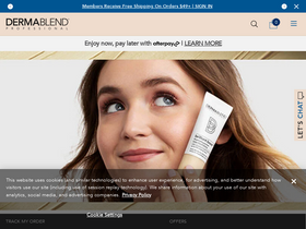 'dermablend.com' screenshot