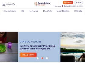 'dermatologyadvisor.com' screenshot