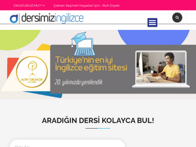 'dersimizingilizce.com' screenshot