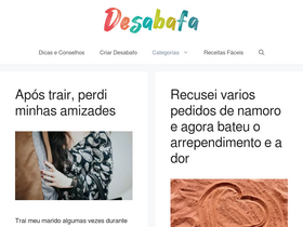 'desabafa.com' screenshot