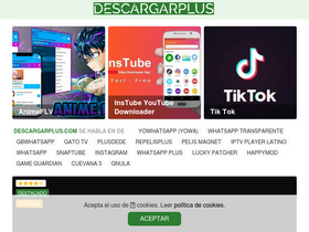 'descargarplus.com' screenshot