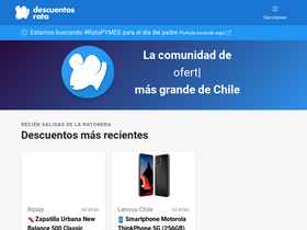 'descuentosrata.com' screenshot