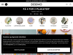 'desenio.dk' screenshot