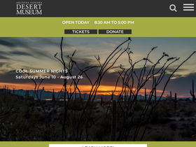 'desertmuseum.org' screenshot
