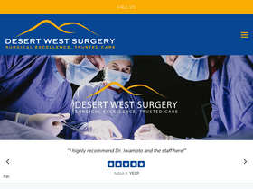 'desertwestsurgery.com' screenshot