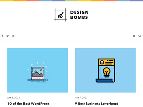'designbombs.com' screenshot