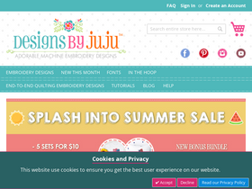 'designsbyjuju.com' screenshot