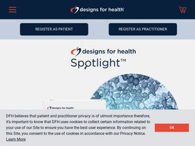 'designsforhealth.com' screenshot