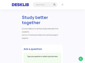 'desklib.com' screenshot