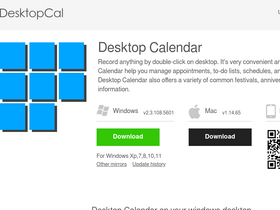 'desktopcal.com' screenshot