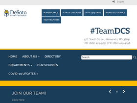 'desotocountyschools.org' screenshot