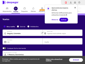 'despegar.com.co' screenshot