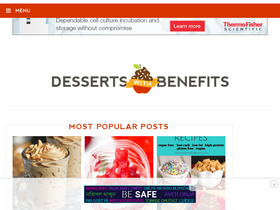 'dessertswithbenefits.com' screenshot