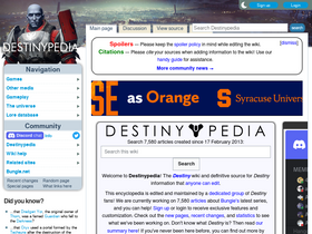 'destinypedia.com' screenshot