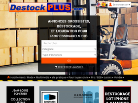 'destockplus.com' screenshot