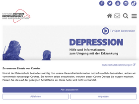 'deutsche-depressionshilfe.de' screenshot