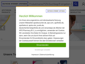 'deutscheinternetapotheke.de' screenshot