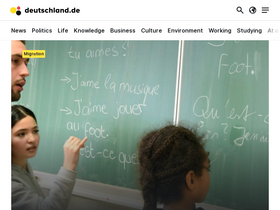 'deutschland.de' screenshot
