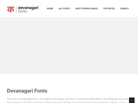 'devanagarifonts.net' screenshot