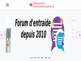 'devenez-fonctionnaire.fr' screenshot