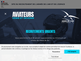 'devenir-aviateur.fr' screenshot