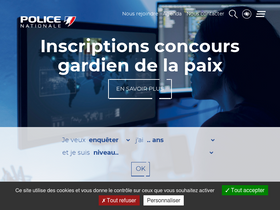 'devenirpolicier.fr' screenshot