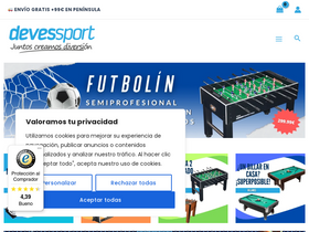 'devessport.es' screenshot