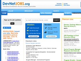 'devnetjobs.org' screenshot
