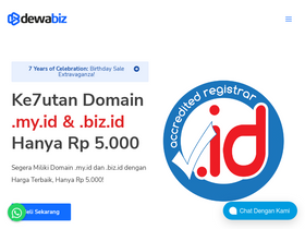 'dewabiz.com' screenshot