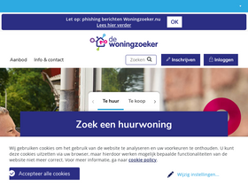 'dewoningzoeker.nl' screenshot