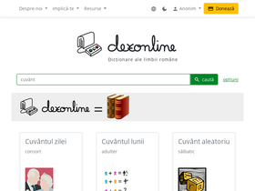 'dexonline.ro' screenshot