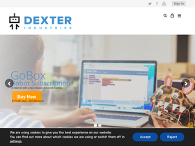'dexterindustries.com' screenshot