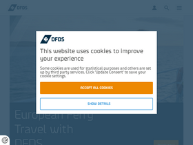 'dfds.com' screenshot