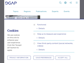 'dgap.org' screenshot